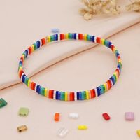Bohemian Contrast Color Rainbow Miyuki Beads Stacking Bracelet main image 4