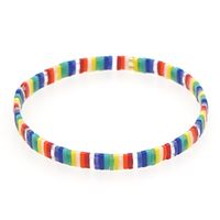 Bohemian Contrast Color Rainbow Miyuki Beads Stacking Bracelet main image 6