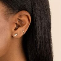 Fashion Geometric Brass Gem Earrings In Bulk main image 5