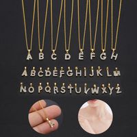 Fashion Letter Necklace In Bulk main image 1