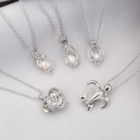Einfache Hohle Retro Lange Perlenkette Exquisite Anhängerkette main image 4