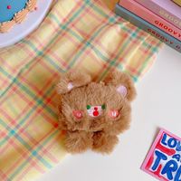 Cute Soft Cute Bear Plush Sweet Student School Uniform Brooch Bag Pendant sku image 2