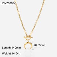 Simple Style Geometric Stainless Steel Plating Gold Plated Necklace sku image 1