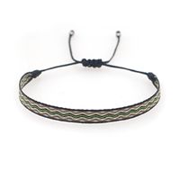 Bohemia Colombian Retro Ethnic Ribbon Hand-woven Contrast Color Bracelet sku image 9