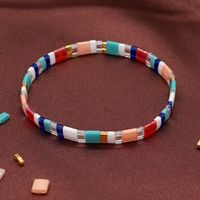 Bohemian Simple Rainbow Beaded European And American Stacking Bracelet sku image 10