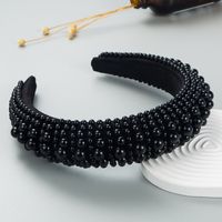 European And American Fashion New Style Full Pearl Sponge Headband Female Wholesale sku image 4