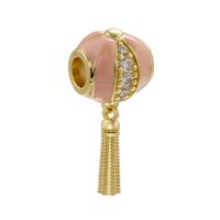 Zircon Drip Oil Beads Lantern-shaped Tassel Beads Diy Jewelry Accessories sku image 1