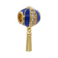 Zircon Drip Oil Beads Lantern-shaped Tassel Beads Diy Jewelry Accessories sku image 2