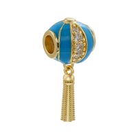 Zircon Drip Oil Beads Lantern-shaped Tassel Beads Diy Jewelry Accessories sku image 4