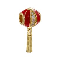Zircon Drip Oil Beads Lantern-shaped Tassel Beads Diy Jewelry Accessories sku image 5
