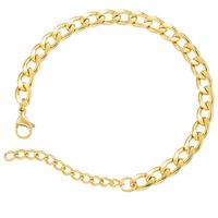 Fashion Bead Buckle Jewelry Copper Chain Bracelet Cuban Chain Bracelet Hip Hop Jewelry sku image 1
