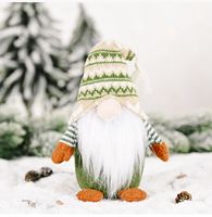 Christmas Knitted Non-woven Fabric Faceless Doll Decoration sku image 1