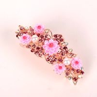 Alloy Rhinestone-inlaid Comb Hair New Hair Accessories Five-tooth Comb Plate Hair Clip main image 9