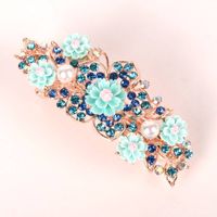 Alloy Rhinestone-inlaid Comb Hair New Hair Accessories Five-tooth Comb Plate Hair Clip sku image 8