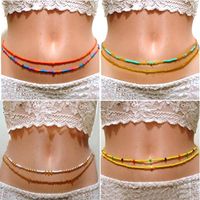 Multi-layer Handmade Colored Rice Beads Beach Chain Fashion Waist Chain Women main image 1