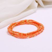 Multi-layer Handmade Colored Rice Beads Beach Chain Fashion Waist Chain Women sku image 18