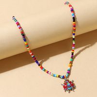 European Ethnic Style All-match Colorful Insects Fresh Rice Bead Necklace main image 2