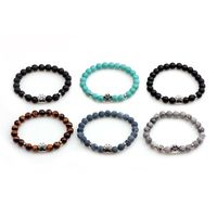 Koreanische Neue Art Und Weise Perlenbesetzte Herren- Und Damenarmbänder 8mm Steinschmuck Großhandel main image 5