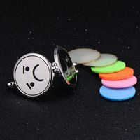 Fashion Can Open Hollow Photo Box Perfume Essential Oil Pendant Halloween Luminous Necklace Jewelry main image 3
