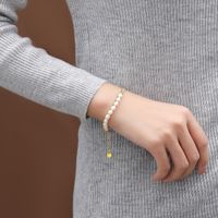 New S925 Sterling Silver Pearl Bracelet Female Side Stitching Beads Bracelet main image 6