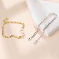 New S925 Silver Bead Bracelet Fashion Disc Splicing Bracelet Silver Jewelry main image 4