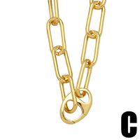 European And American Thick Chain Hiphop Men And Women Heart Copper Necklace Wholesale main image 5