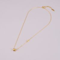 Simple Round Pendant Titanium Steel Gold-plated 18k Necklace Female Trendy Sweater Chain main image 3