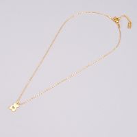 Simple Bear Middle Hollow Heart Bear Cute Animal Titanium Steel 18k Gold Clavicle Chain main image 6