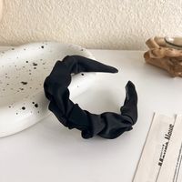 Satin Wide-brimmed Headband Temperament Irregular Headwear sku image 5