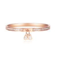 Bracelet En Acier Inoxydable Simple À Diamants De Mode Européenne Et Américaine sku image 3