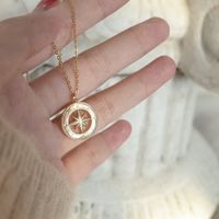 Simple Retro Gold Star Gold Coin Necklace Autumn And Winter Women's Sweater Chain main image 4