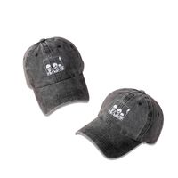 New Peaked Cap Wide-brimmed Trend Skull Head Washed Baseball Cap main image 5