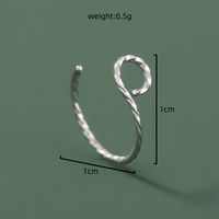 Fashion Nose Ring Twisted Wire C-type Hook Nose Stainless Steel Nose Nail main image 4