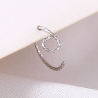 Fashion Nose Ring Twisted Wire C-type Hook Nose Stainless Steel Nose Nail main image 5