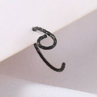Fashion Stainless Steel C-type Simple Twist Nose Ring Nose Nail main image 4