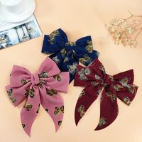 New Bow Hairpin Fabric Wide-brimmed Hairpin Cute Back Head Clip main image 3