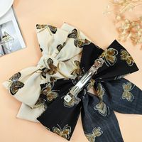 New Bow Hairpin Fabric Wide-brimmed Hairpin Cute Back Head Clip main image 5