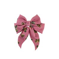 New Bow Hairpin Fabric Wide-brimmed Hairpin Cute Back Head Clip main image 6