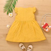 New Fashion Solid Color Children's Clothing Summer Baby Dress main image 3