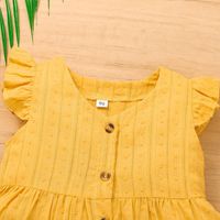 New Fashion Solid Color Children's Clothing Summer Baby Dress main image 4