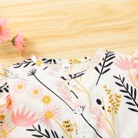 2022 Summer Children's Clothing Flying Sleeve Printed Jumpsuit Wholesale main image 3