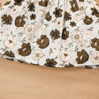 New Vintage Suspender Printing Baby Dress Children's Skirt main image 4
