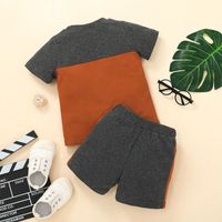 Casual Boys Short-sleeved T-shirt Shorts Two-piece Sports Suit main image 5