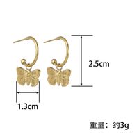 Niche Design 14k Gold Butterfly Earrings Titanium Steel Jewelry Wholesale main image 3
