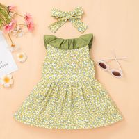 2022 Baby Floral Dress Spring And Summer Sweet Baby Sleeveless Printed Dress main image 5