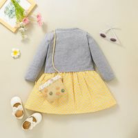 Fashion Children's Skirt Two-piece Short-sleeved Dress Long-sleeved Coat Suit main image 3