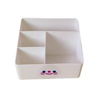 أزياء بيضاء صندوق تخزين سطح المكتب عنبر التجميل التشطيب مربع main image 6