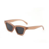 Lunettes De Soleil Pour Femmes À Petit Cadre Avec Rivets En Écaille De Tortue Carrés Simples sku image 4