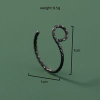 Fashion Stainless Steel C-type Simple Twist Nose Ring Nose Nail sku image 1