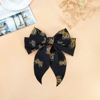 New Bow Hairpin Fabric Wide-brimmed Hairpin Cute Back Head Clip sku image 1